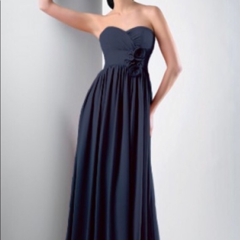 BARI JAY STRAPLESS BRIDESMAID DRESS